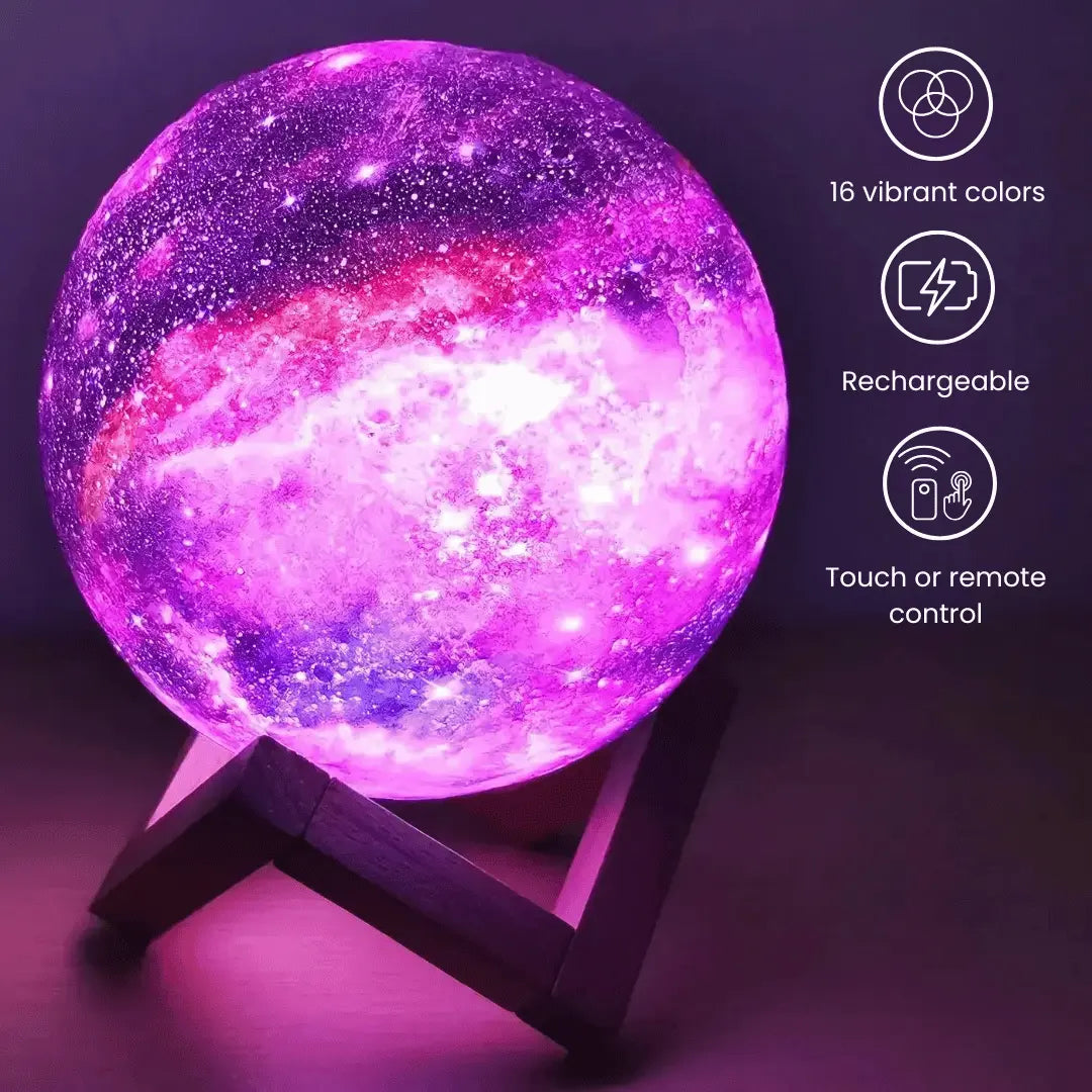Galaxy Moon Lamp
