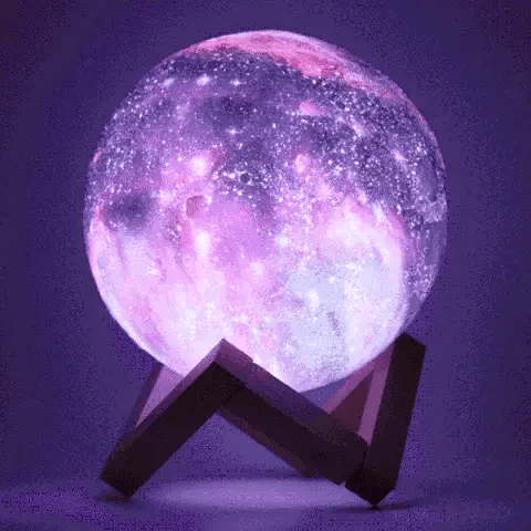 Galaxy Moon Lamp